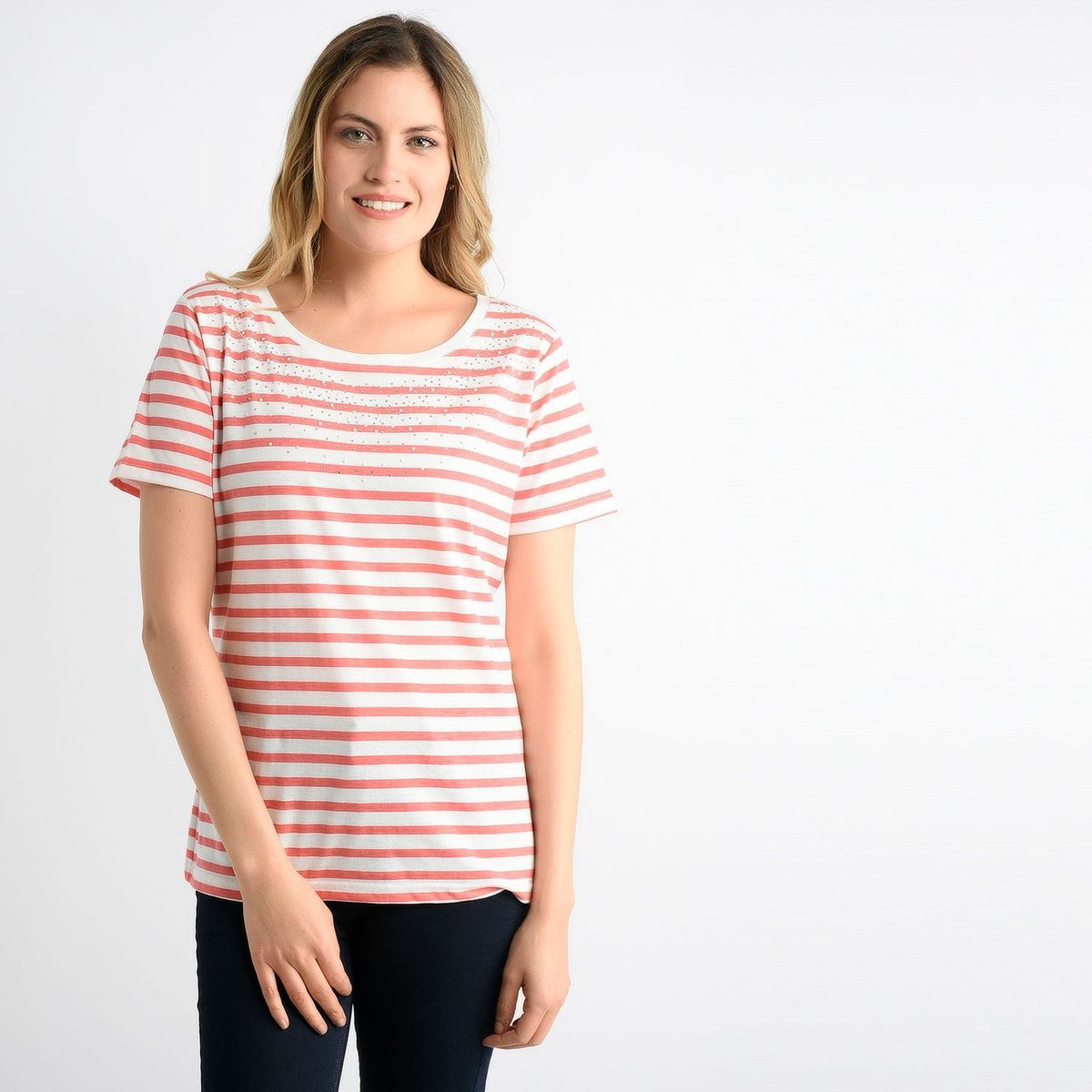 NEWBOAT - Blusa Mujer Manga Corta Newboat