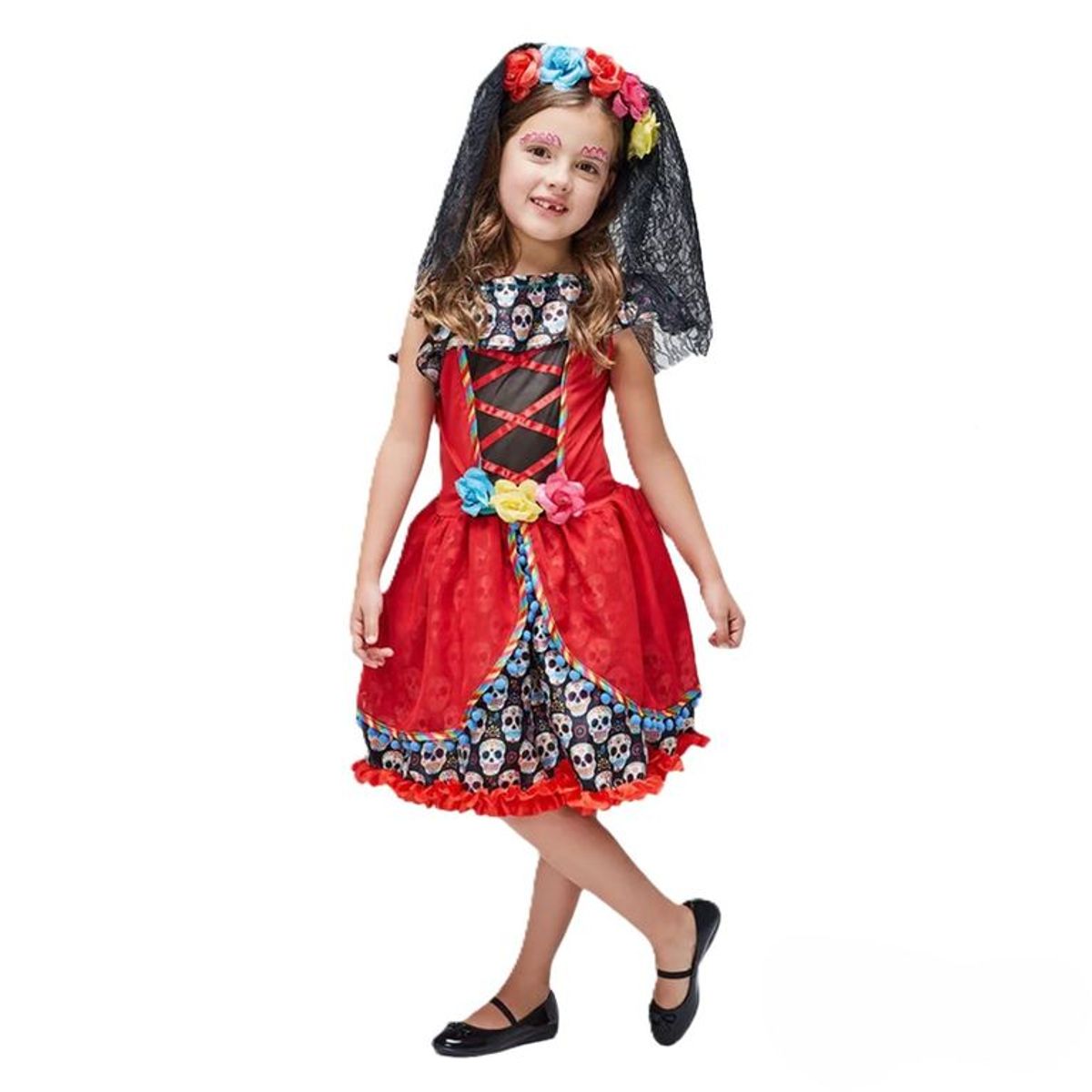 YAMP - Disfraz para niña Catrina Yamp