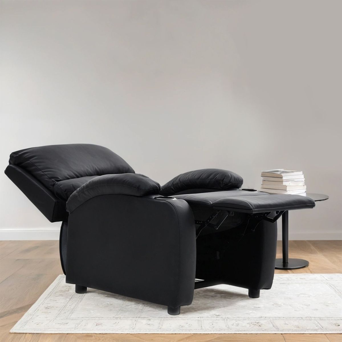 MICA - Silla Reclinable 1 Puesto en Cuerina Push Arm Rest 100 x 76 x 76 cm Mica