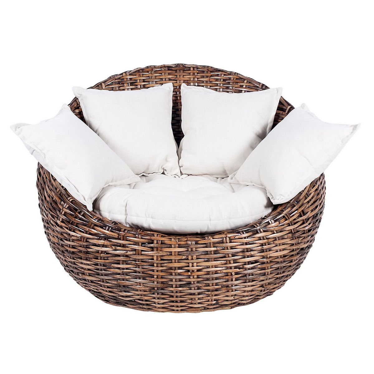 BASEMENT HOME - Poltrona de Exterior en Ratán 221 x 92.5 x 68 cm Kretes - Mueble Basement Home