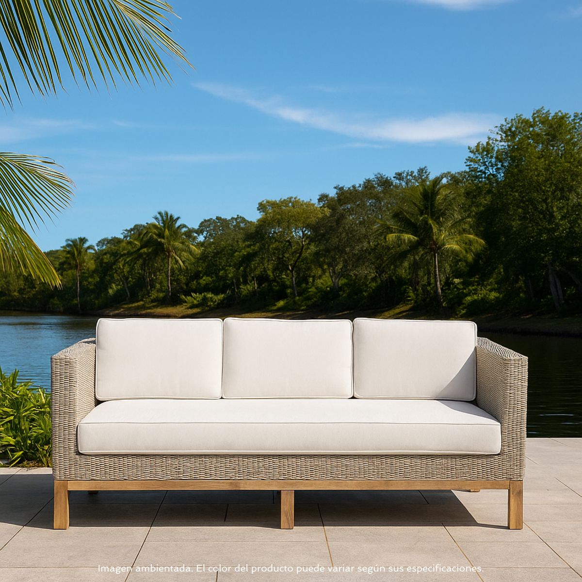 BASEMENT HOME - Sofá 3 puestos Capetown 200 x 83 x 74 cm Basement Home