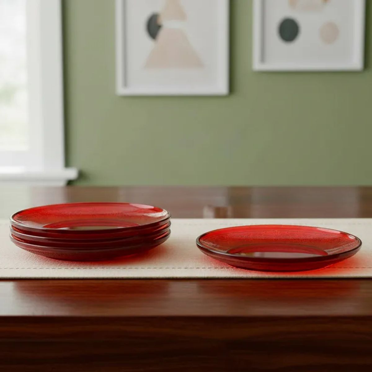 ROBERTA ALLEN - Plato para Postre Set x3 Mesa de Navidad 15 cm Roberta Allen