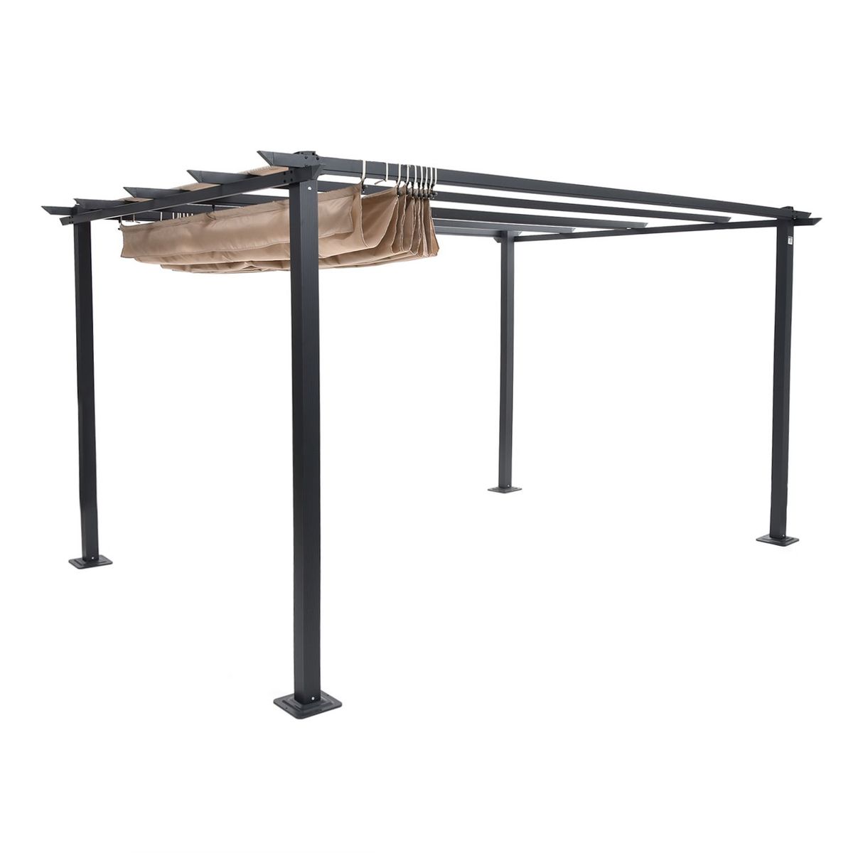 BASEMENT HOME - Toldo Carpa de Exterior y Terraza o Jardín Moderna en Poliéster Mouro 223 x 296 x 396 cm Basement Home