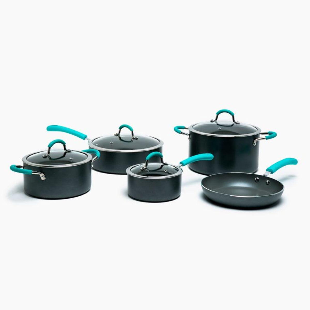 WURDEN - Juego de Ollas Wurden 9 piezas Aluminio Cambridge para estufa de inducción