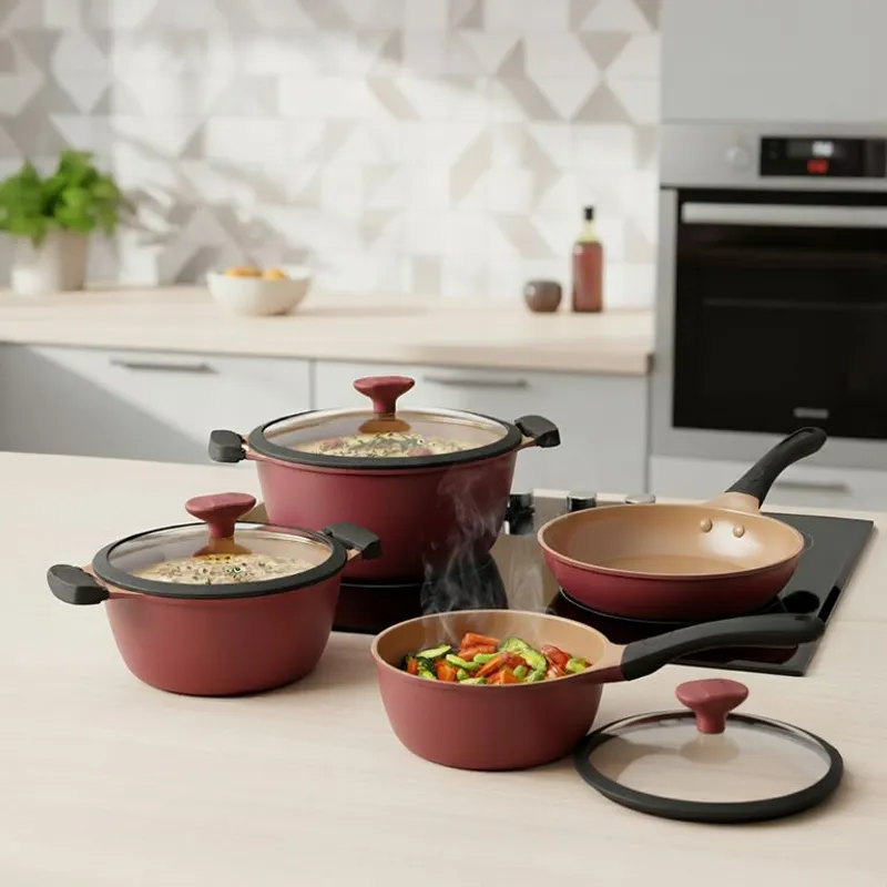 WURDEN - Juego de ollas Wurden: Chef. Bateria Ceramica 7 piezas