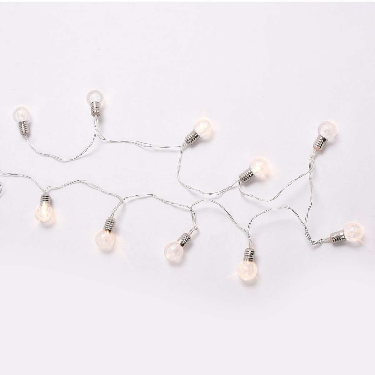 MICA - 10 Luces Led Esferas Transparentes 165 cm