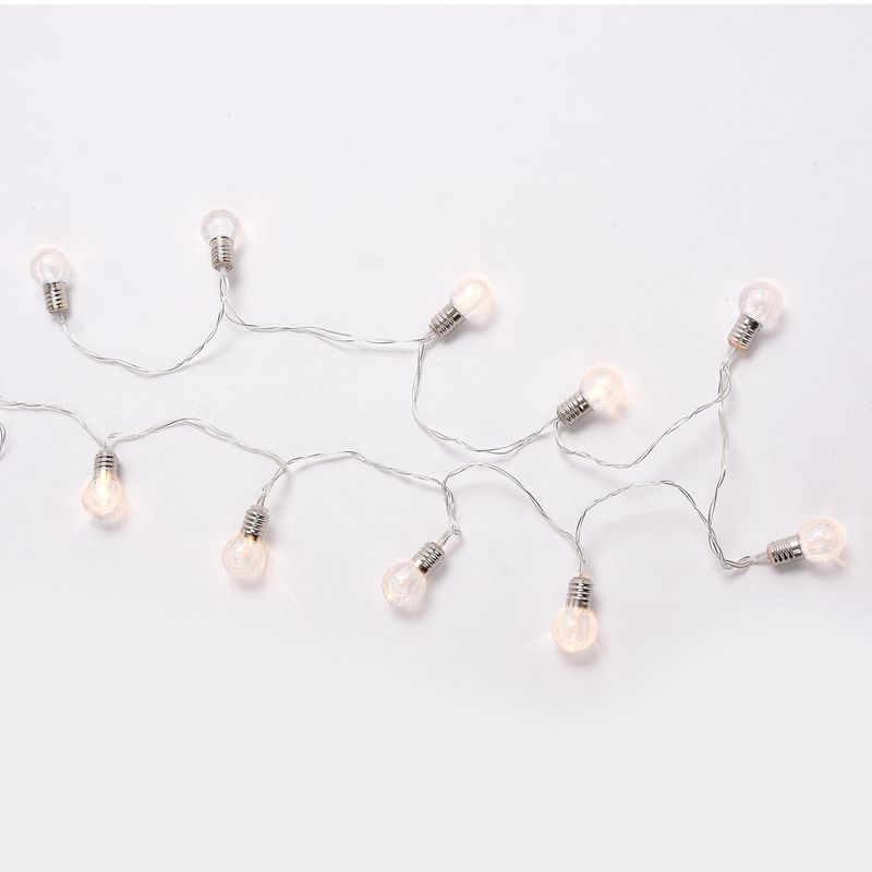 MICA - 10 Luces Led Esferas Transparentes 165 cm