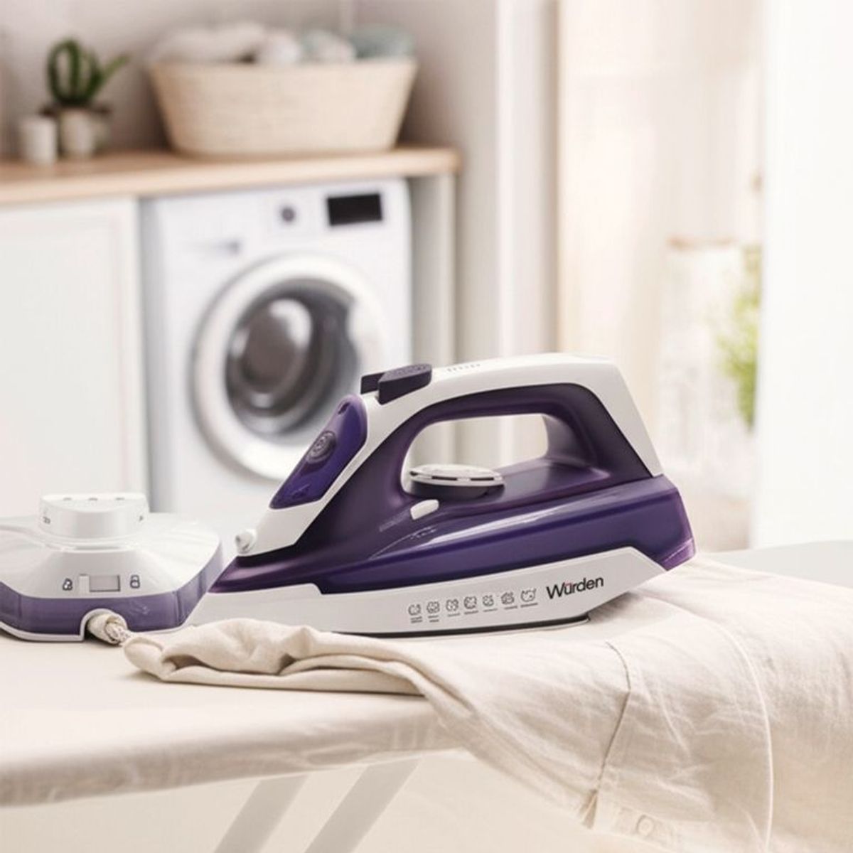 WURDEN - Plancha a vapor Wurden inalámbrica | Suela de Cerámica | 2200 W | Antiadherente