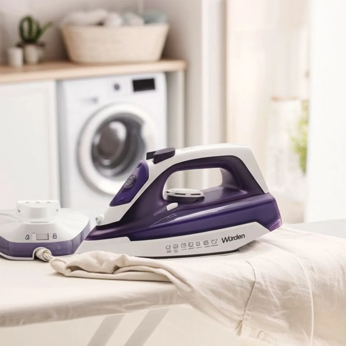 WURDEN - Plancha a vapor Wurden inalámbrica | Suela de Cerámica | 2200 W | Antiadherente