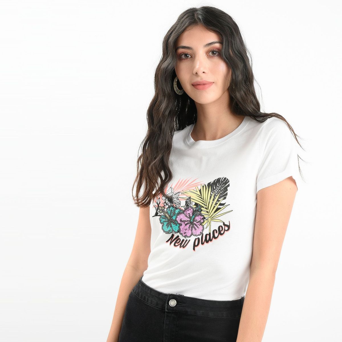 SYBILLA - Camiseta Mujer Manga Corta Sybilla