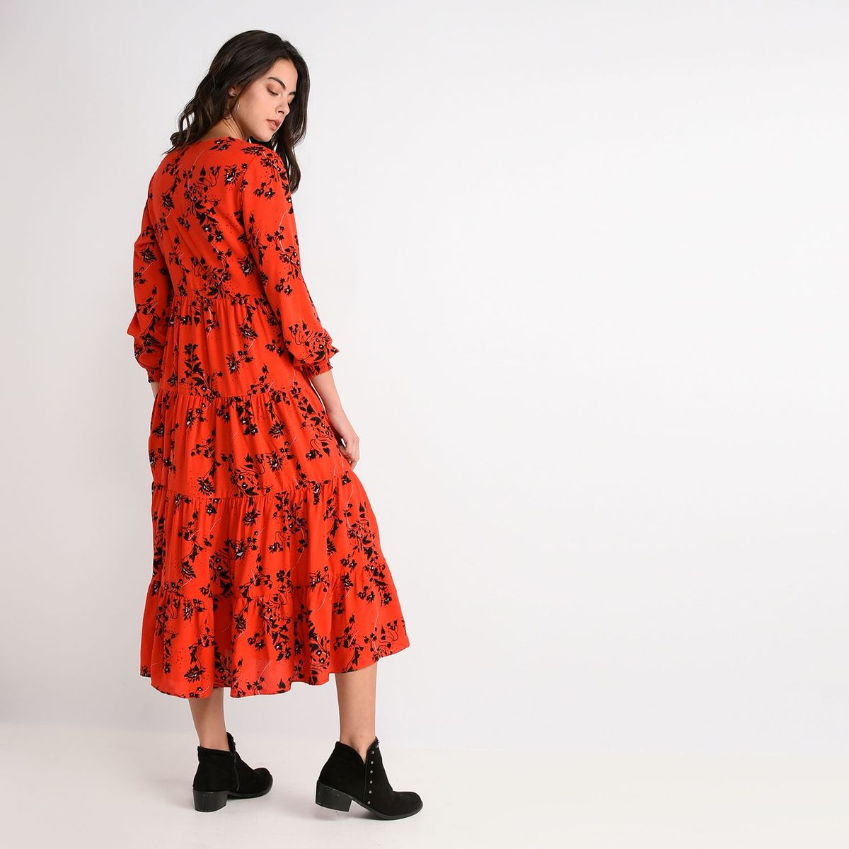 BASEMENT - Vestido Largo Estampado Floral