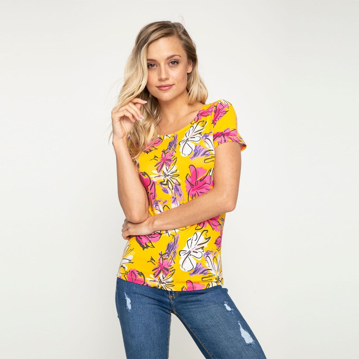 MOSSIMO - Camiseta Mujer Manga Corta Mossimo