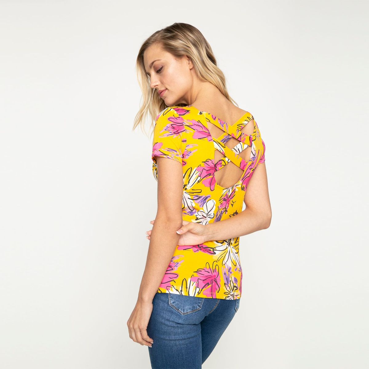 MOSSIMO - Camiseta Mujer Manga Corta Mossimo