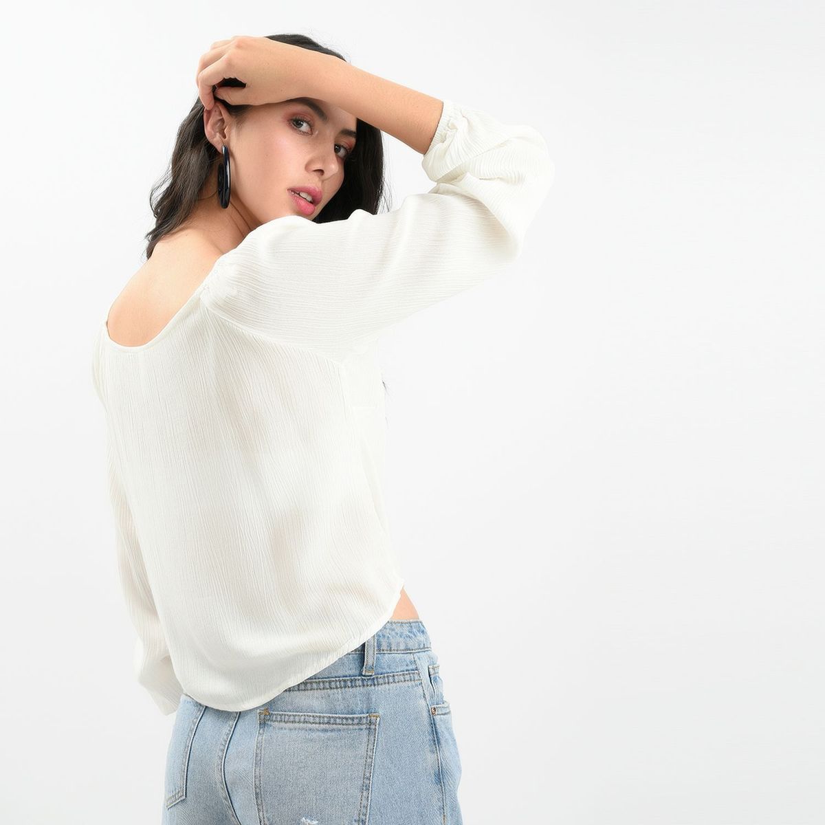 SYBILLA - Blusa Mujer Manga Corta Sybilla