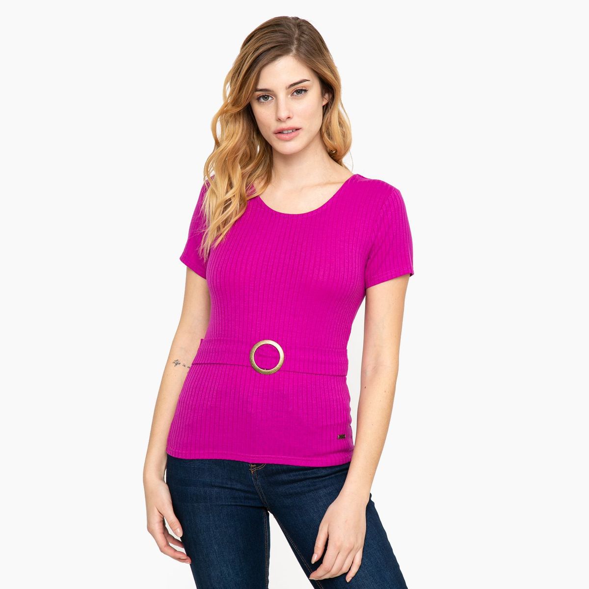 MOSSIMO - Camiseta Mujer Manga Corta Mossimo