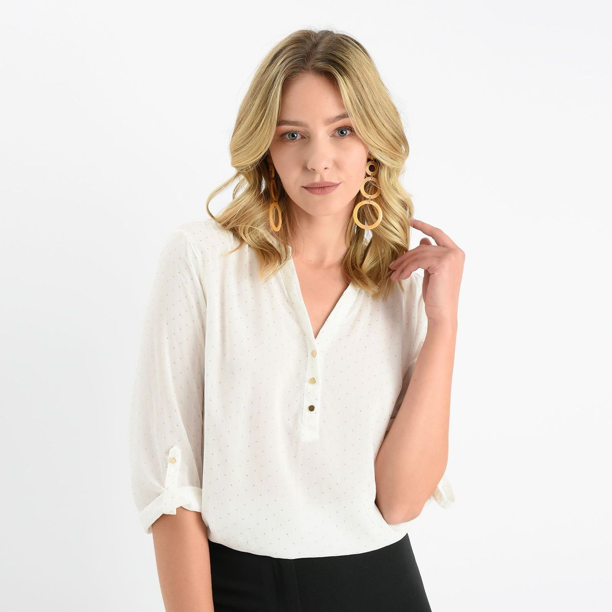 NEWBOAT - Blusa Mujer Manga 3/4 Southland