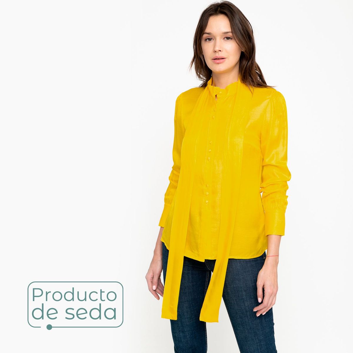 BASEMENT - Blusa Mujer Manga Larga Basement