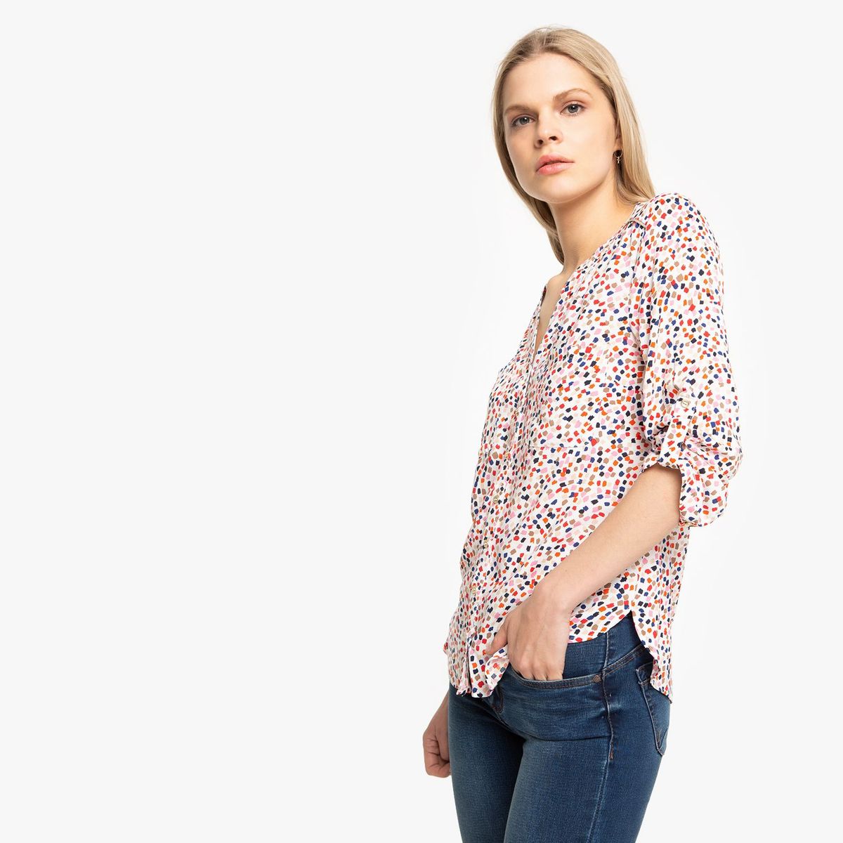 ELLE - Camisa Mujer Manga 3/4 Elle