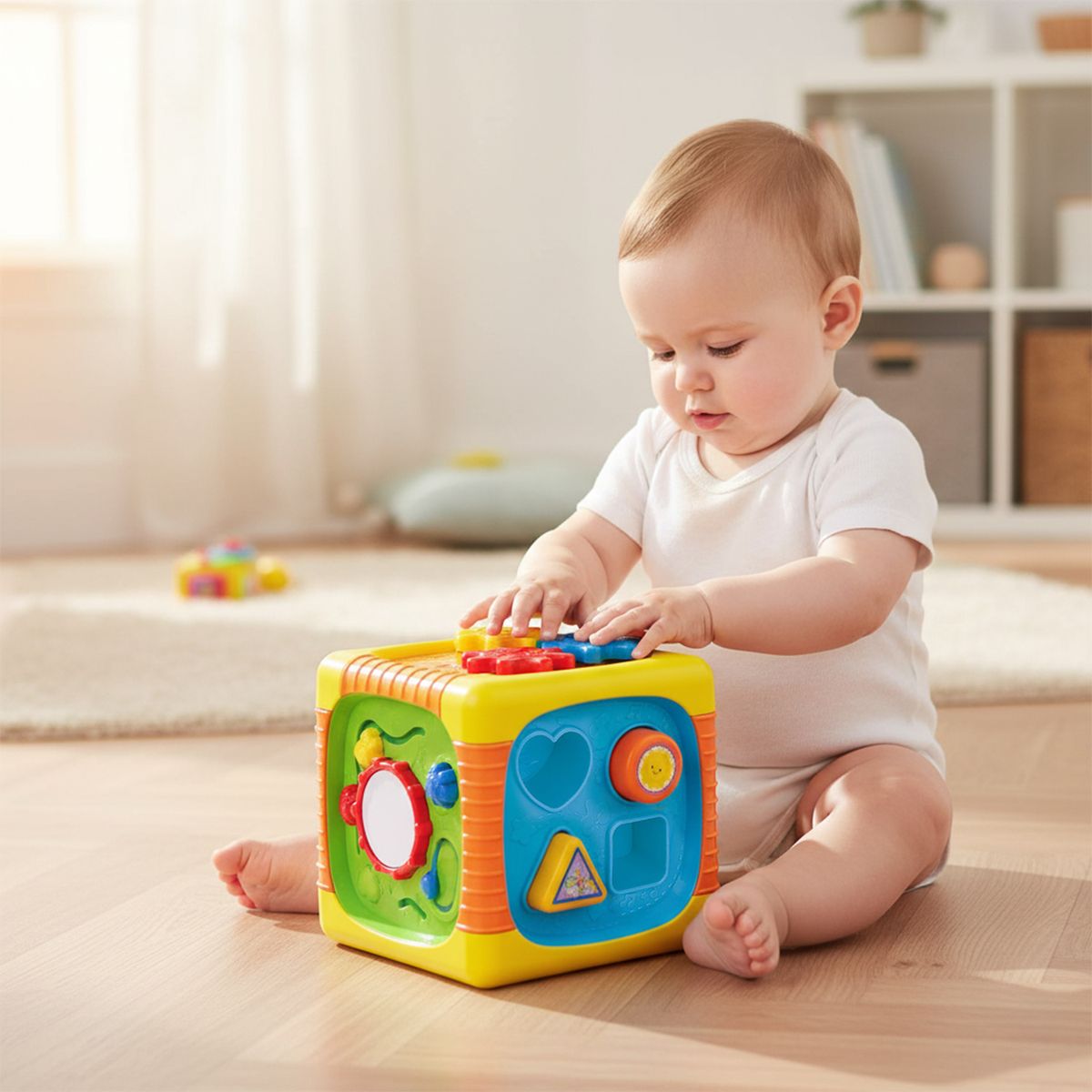 WINFUN - Juguete para bebé didáctico Winfun: Cubo interactico de aprendizaje