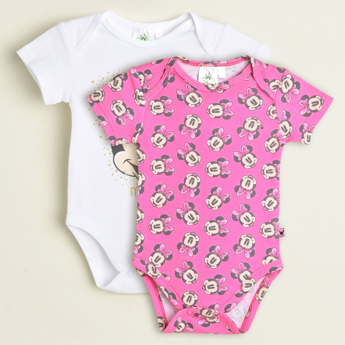 MINNIE - Body Bebé Niña Pack X 2 Minnie