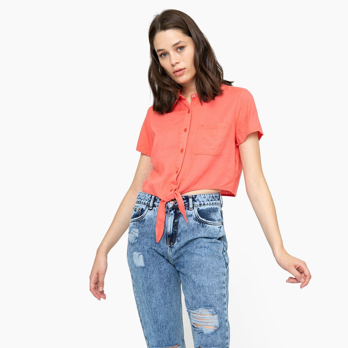 SYBILLA - Blusa Mujer Manga Corta Sybilla