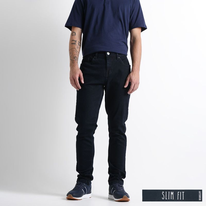 BEARCLIFF - Jean 5 Bolsillos para Hombre Slim Bearcliff