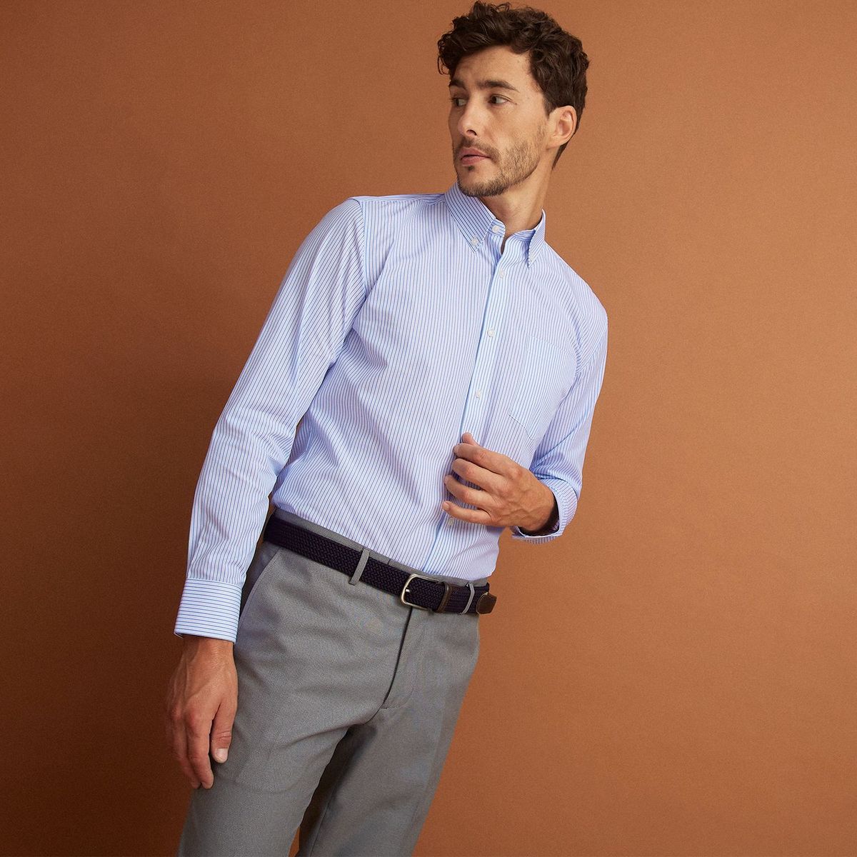 CHRISTIAN LACROIX - Camisa Hombre De Rayas Manga larga de Algodón Christian Lacroix