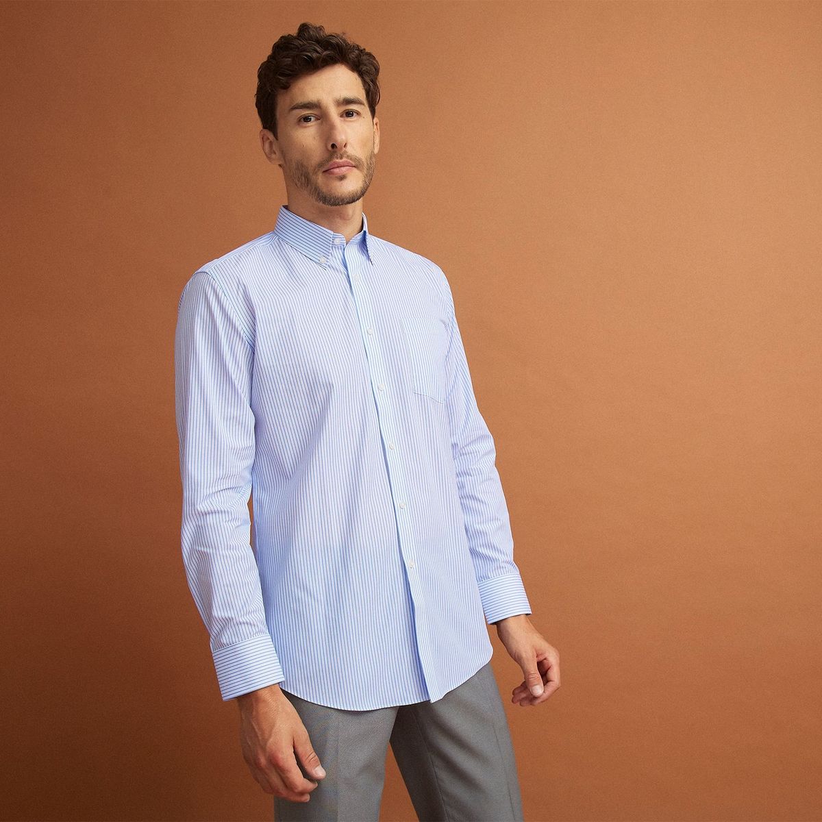 CHRISTIAN LACROIX - Camisa Hombre De Rayas Manga larga de Algodón Christian Lacroix