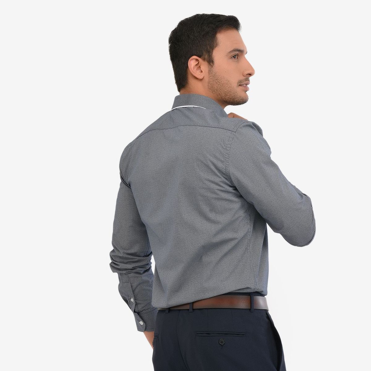 NEWBOAT - Camisa de vestir para Hombre Slim Newboat
