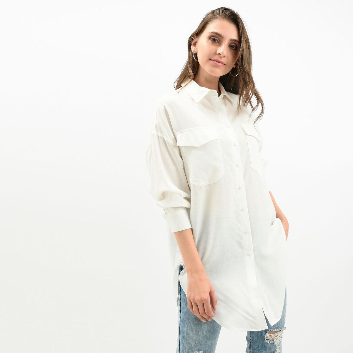 DENIMLAB - Blusa Mujer Manga 3/4 Denimlab