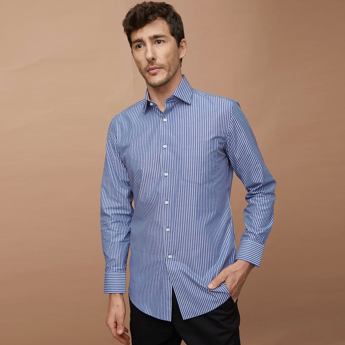 CHRISTIAN LACROIX - Camisa Hombre De Rayas Manga larga de Algodón CHRISTIAN LACROIX