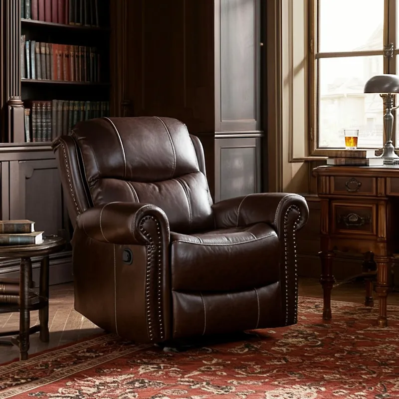 ROBERTA ALLEN - Silla Reclinable en Cuerina, Mecánica. 82 X 97 X 94 cm - Mueble Roberta Allen Antonie