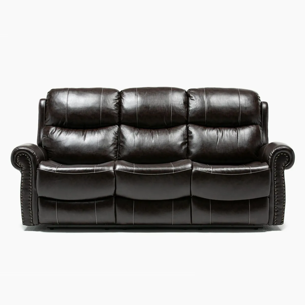 ROBERTA ALLEN - Sofá Reclinabe 3 Puestos en Cuerina, Mecánico. 215 X 102 X 102 cm - Mueble Roberta Allen Antonie - 0% Interés a 3, 6 o 12 Cuotas Pagando con tu CMR Banco Falabella