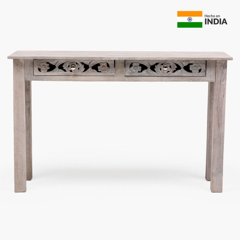 ROBERTA ALLEN - Arrimo Moderno Rectangular en Madera de Mango  40 x 75 x 120 cm Roberta Allen  - Mueble