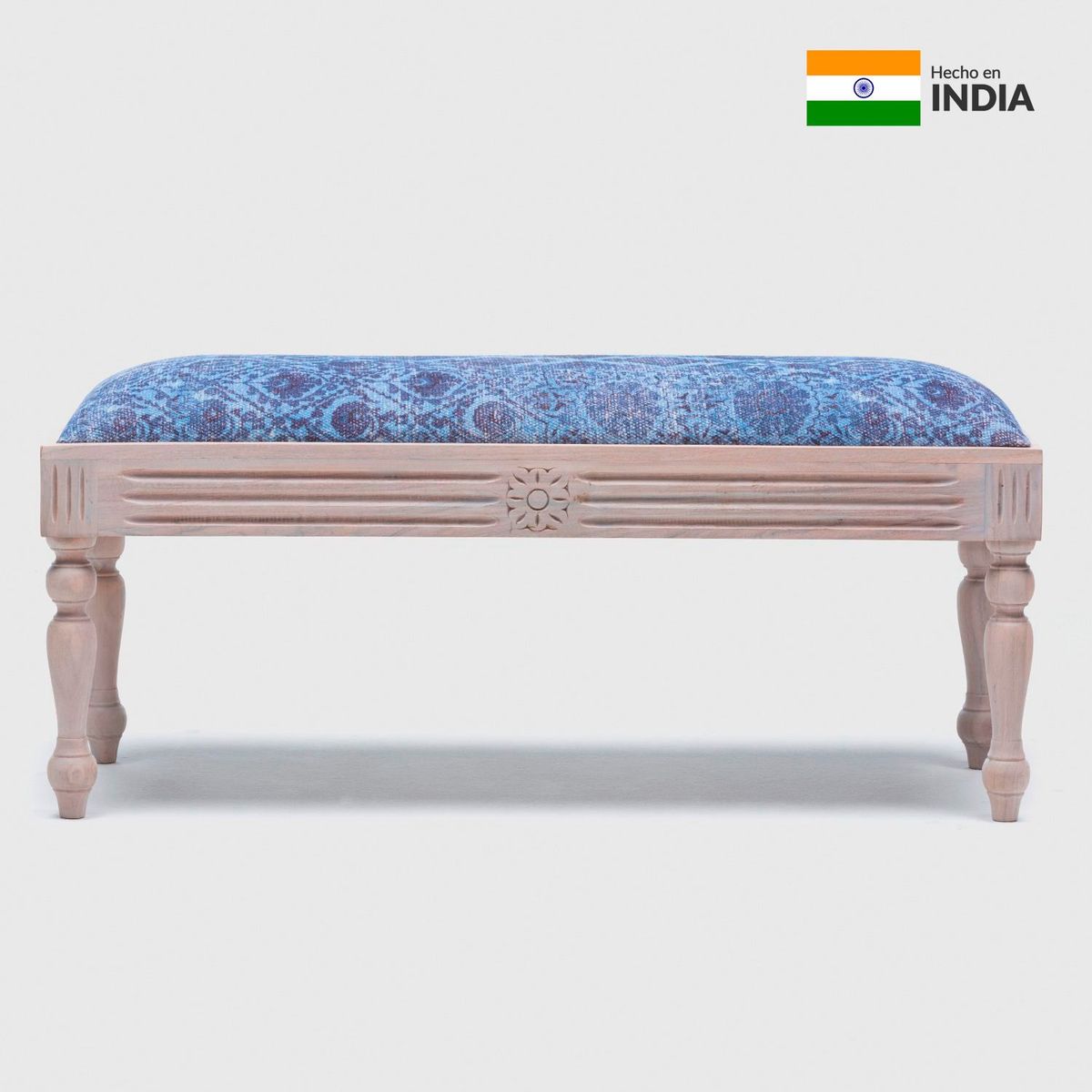 ROBERTA ALLEN - Banqueta Moderna en Madera 110 x 48 x 40 cm Roberta Allen