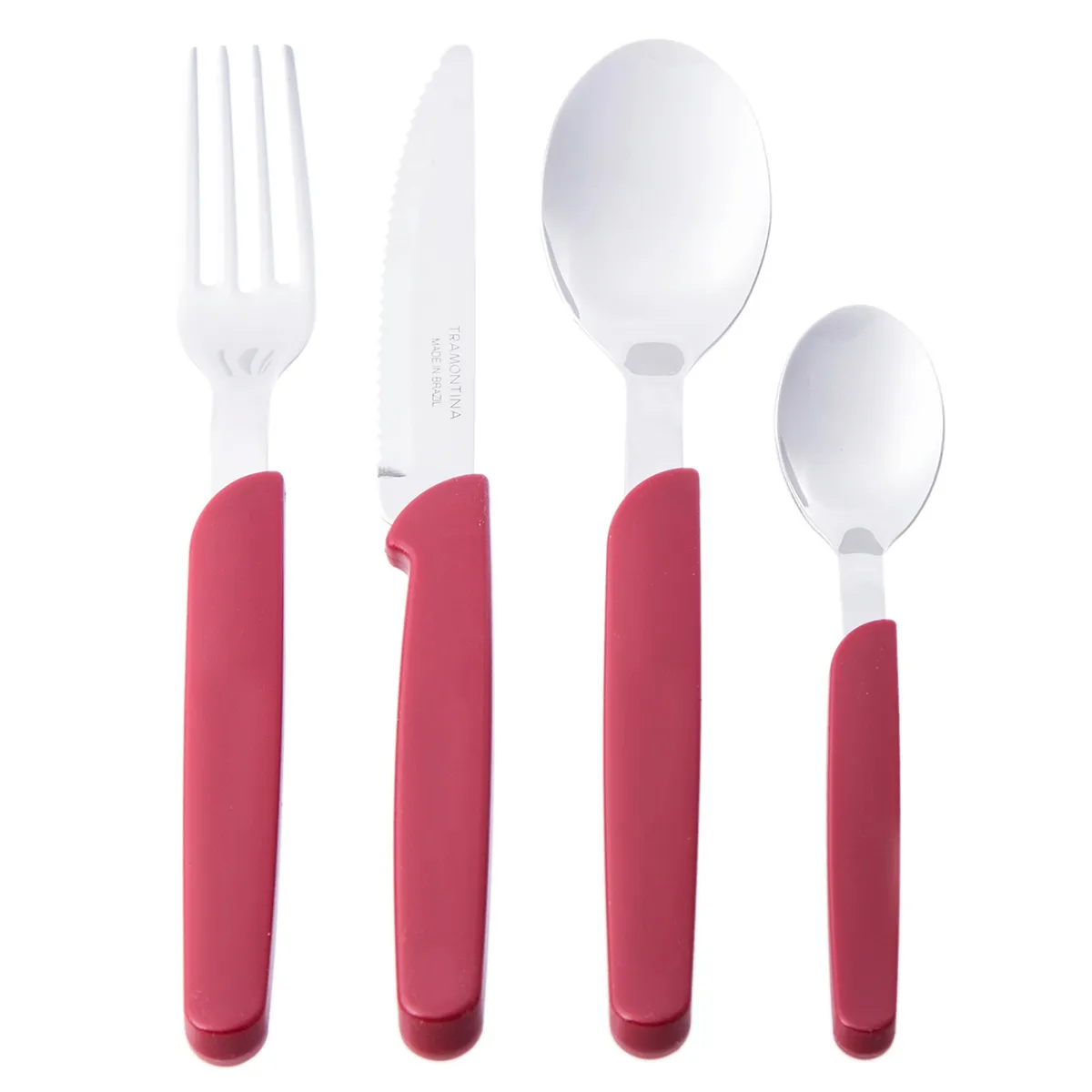 TRAMONTINA - Juego de Cubiertos 24 Piezas Carmel Verde Agua