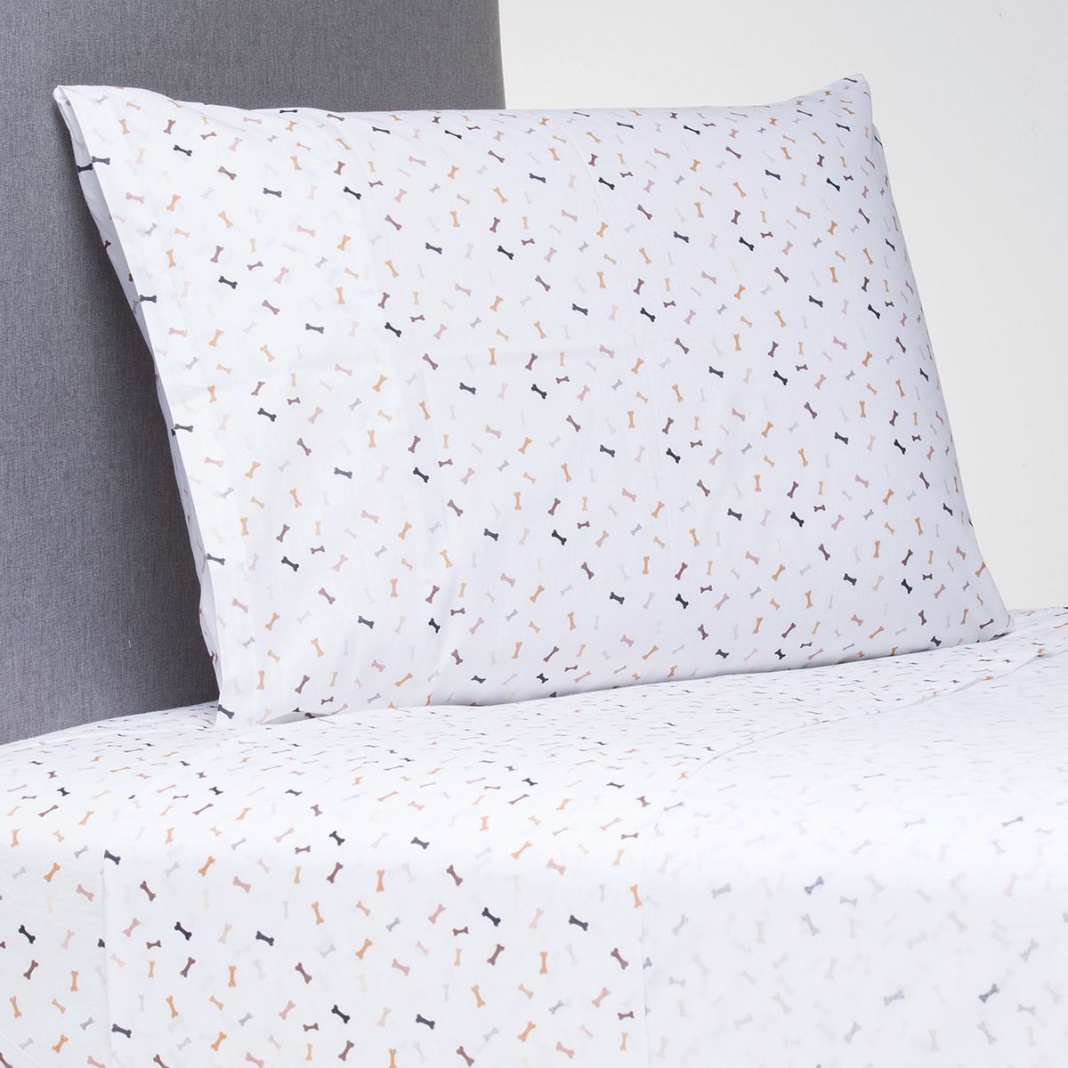 MICA KIDS - Juego de Sábanas Infantiles 144 Hilos Algodón Perros Dig