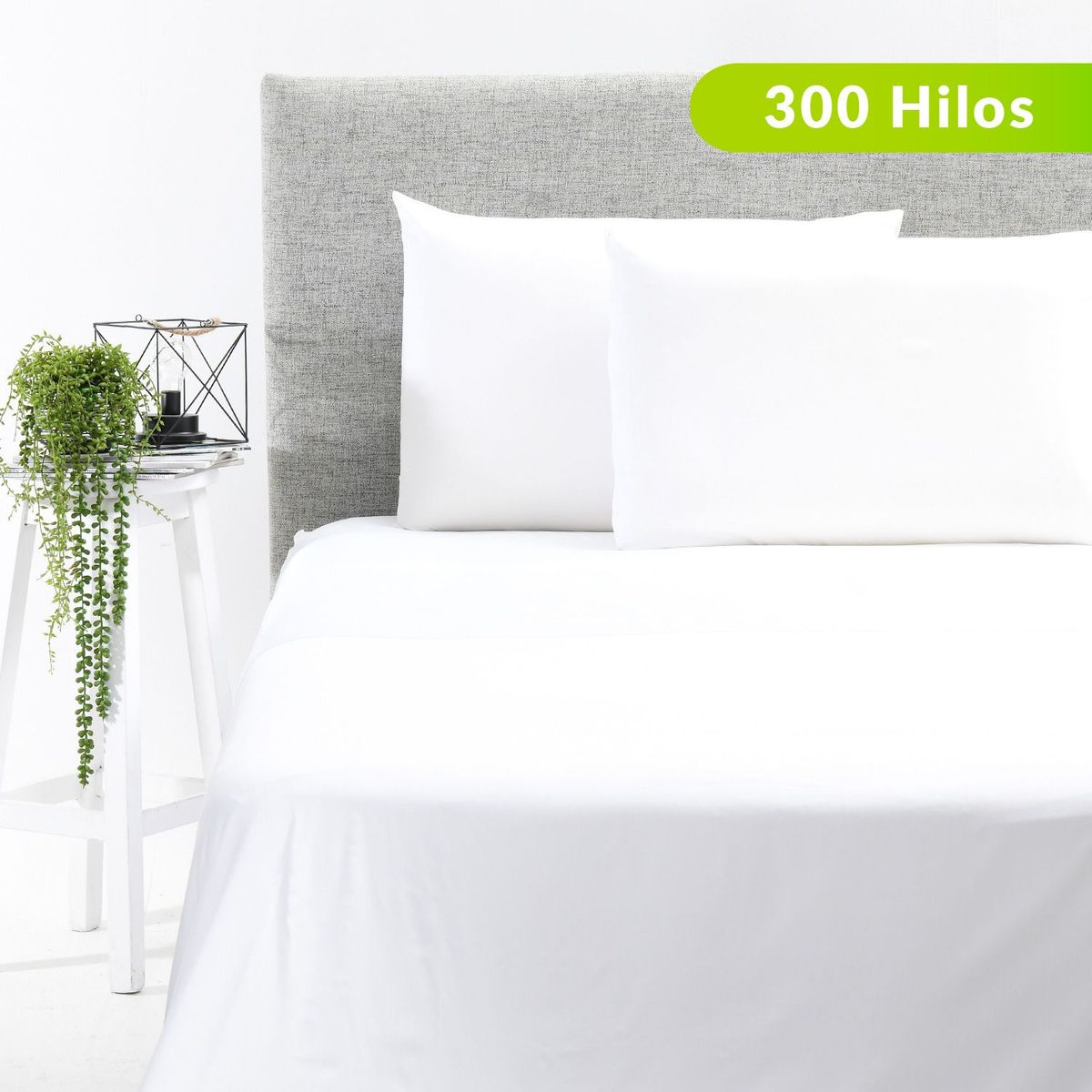 BASEMENT HOME - Juego de Sábanas Lisa de Bambú 300 Hilos Basement Home
