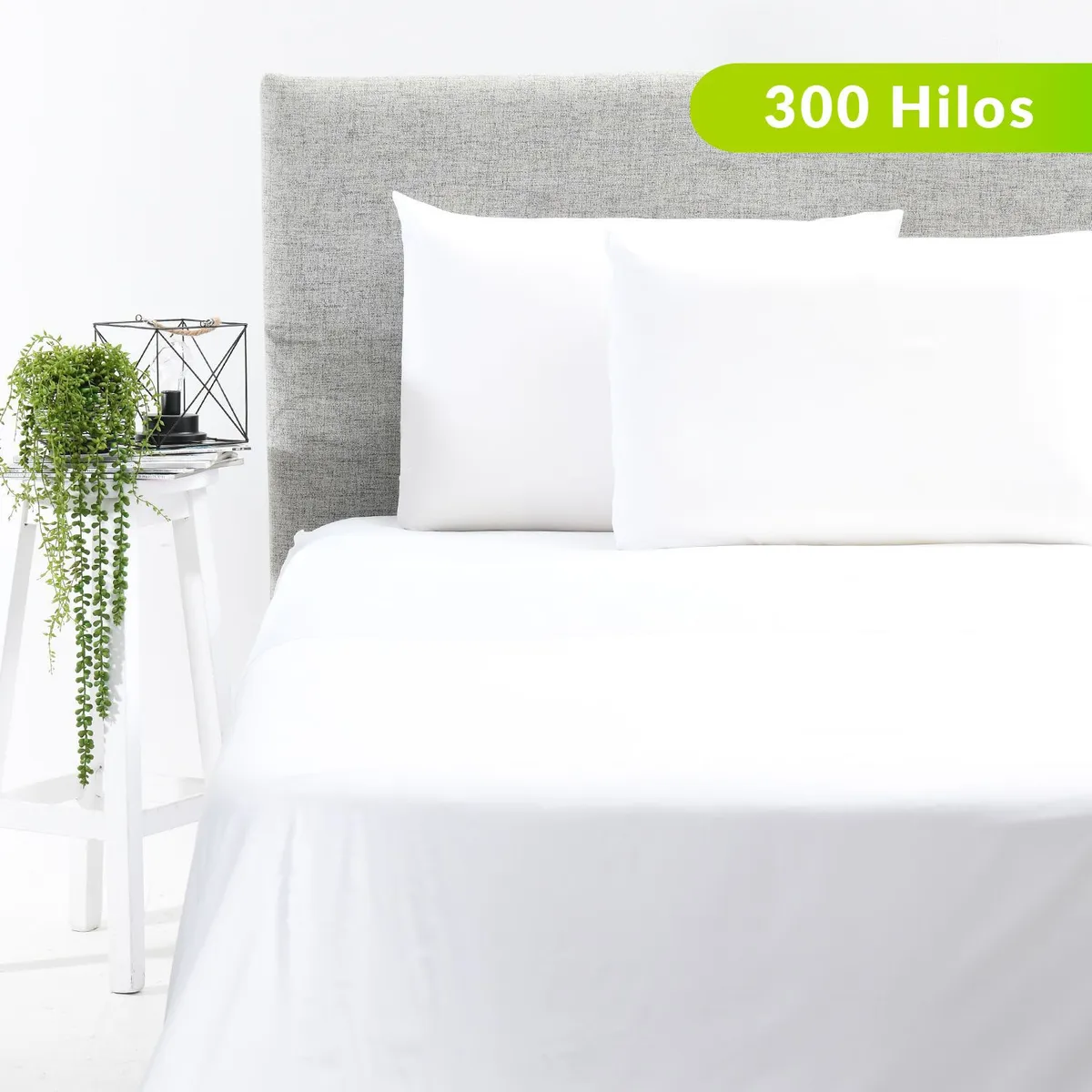 BASEMENT HOME - Juego de Sábanas Lisa de Bambú 300 Hilos Basement Home