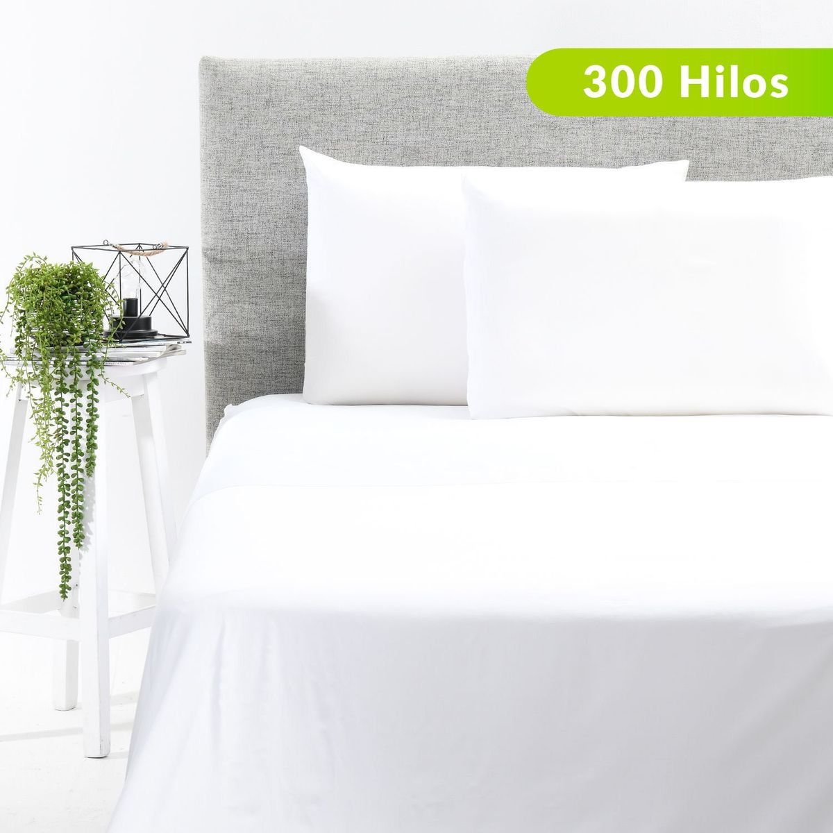 BASEMENT HOME - Juego de Sábanas Lisa de Bambú 300 Hilos Basement Home