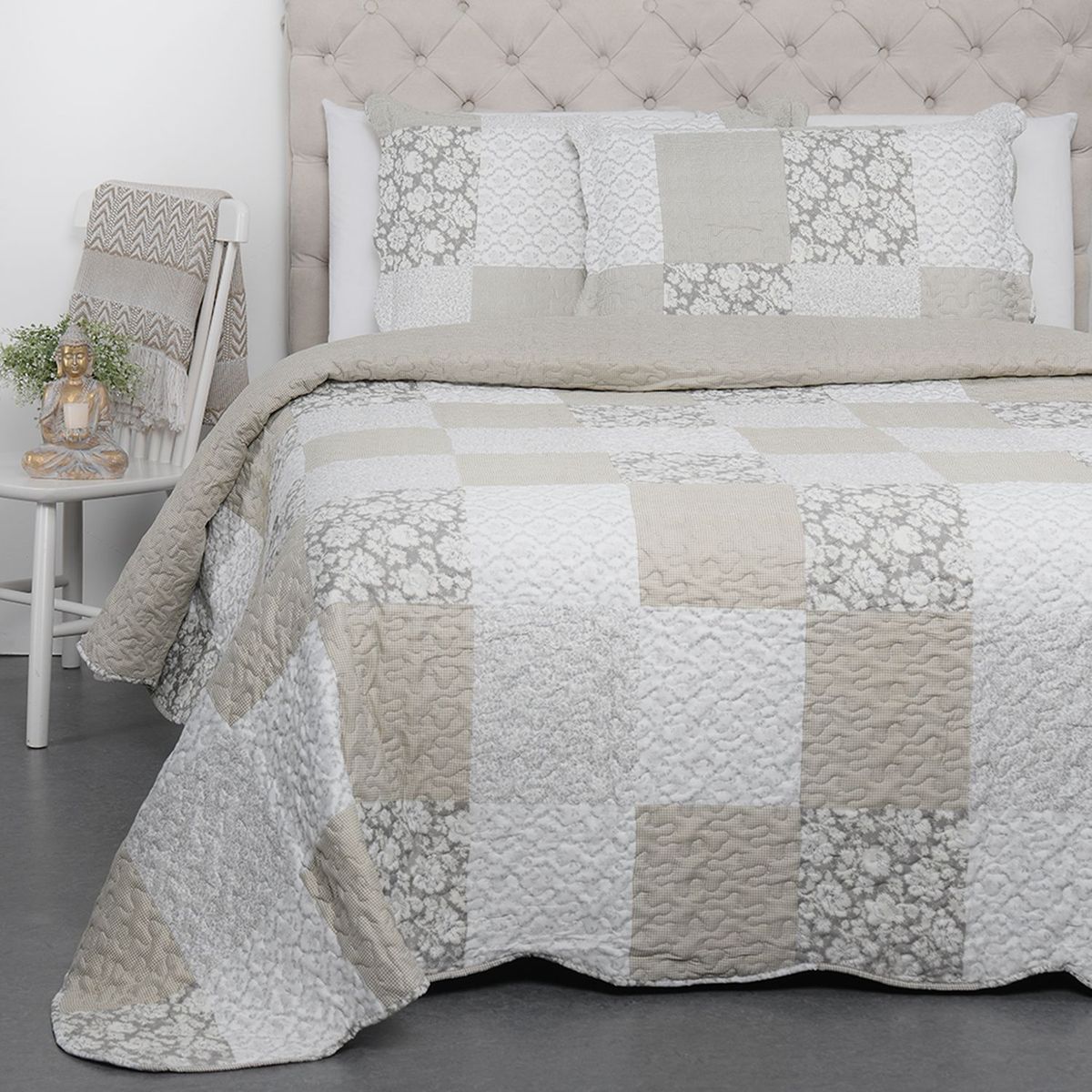 ROBERTA ALLEN - Cubrelecho Poliéster Patch Be