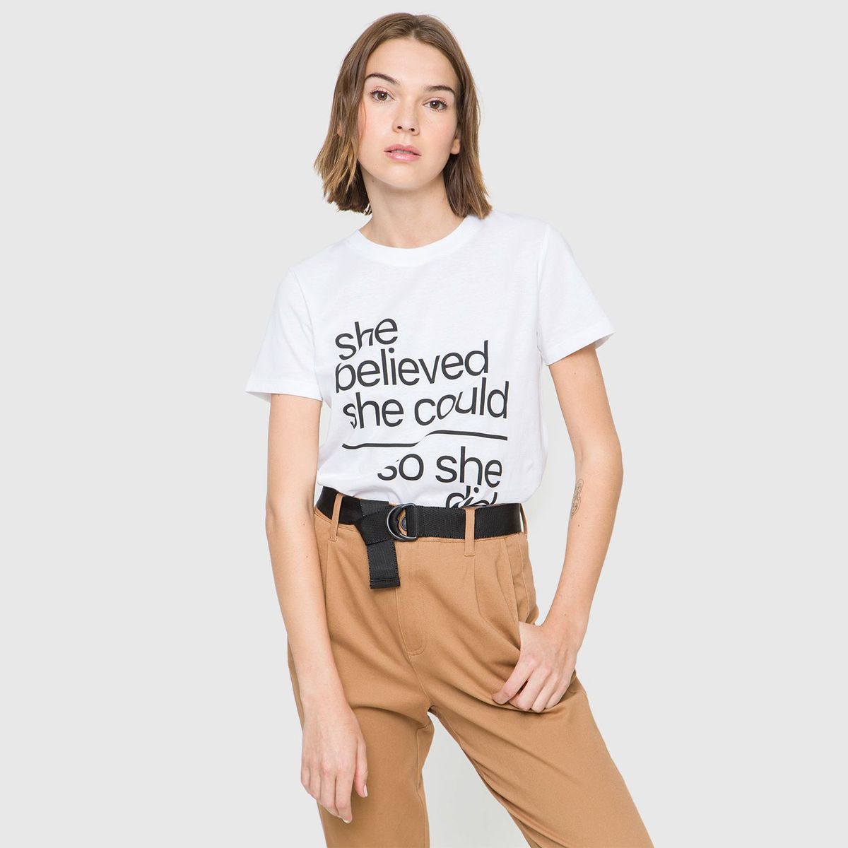 SYBILLA - Camiseta Mujer Manga Corta Sybilla