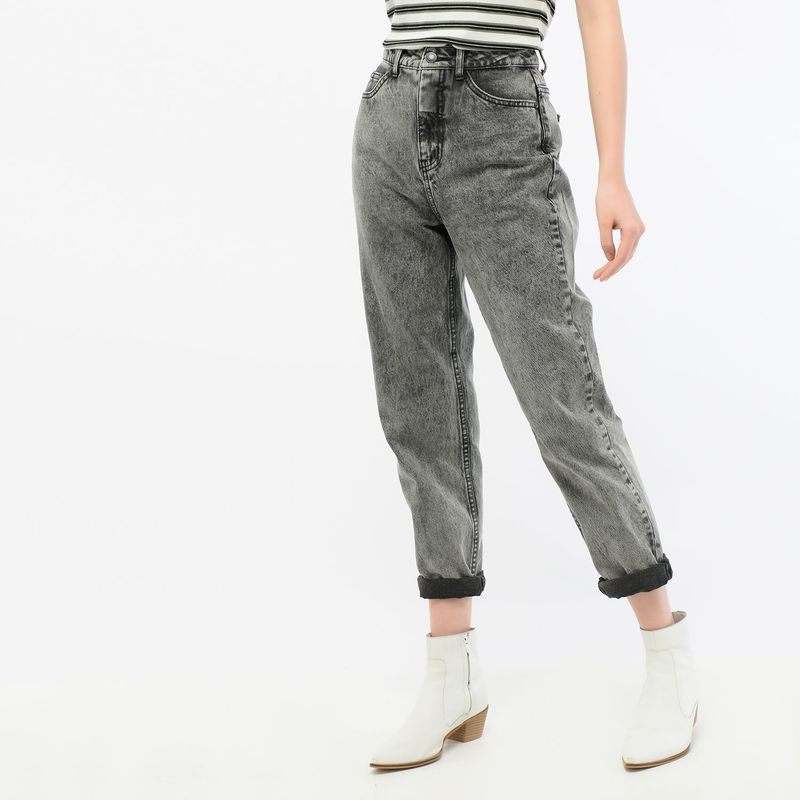 BASEMENT - Jean Mom Fit Mujer Basement
