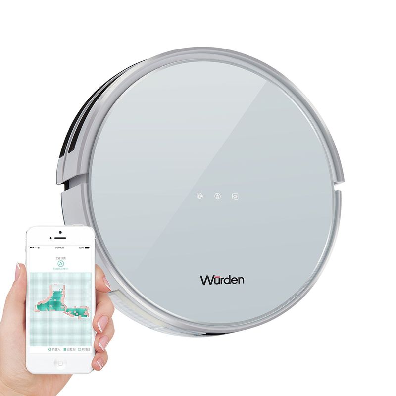 WURDEN - Aspiradora + Trapeadora Robot Wurden WRB-ROLLEN100. Aspiradora programable desde app Wurden Smart. Apsiradora para todo tipo de piso
