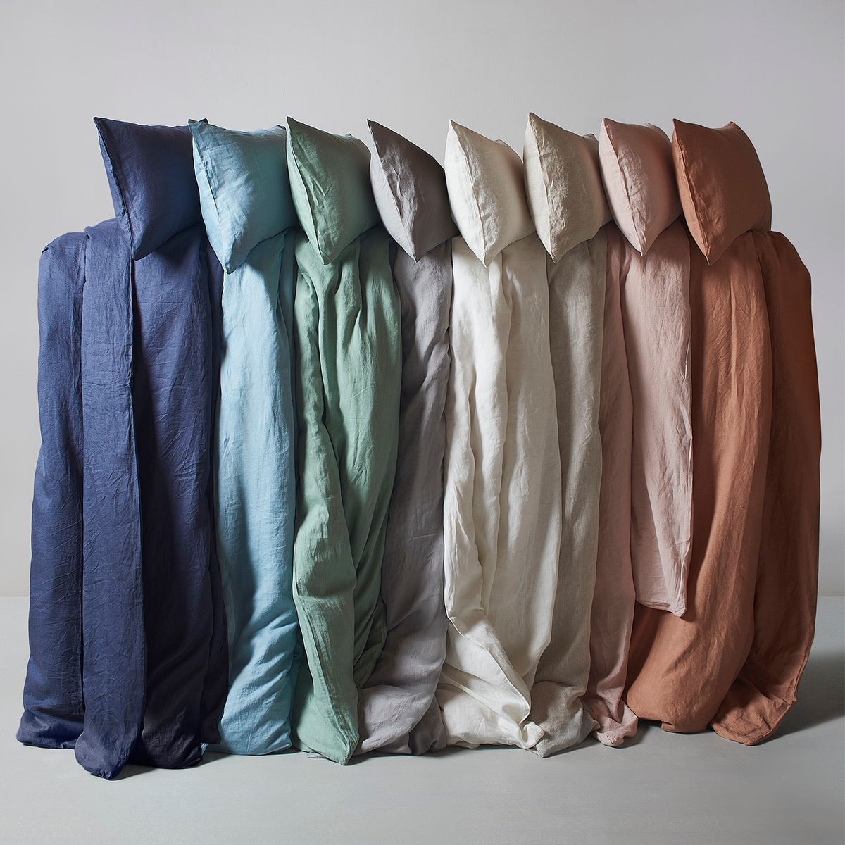 BASEMENT HOME - Set x2 Fundas de Almohada Lino 50 x 70 cm