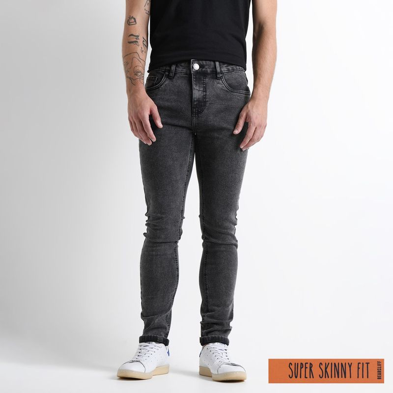 BEARCLIFF - Jean 5 Bolsillos para Hombre Super skinny Bearcliff