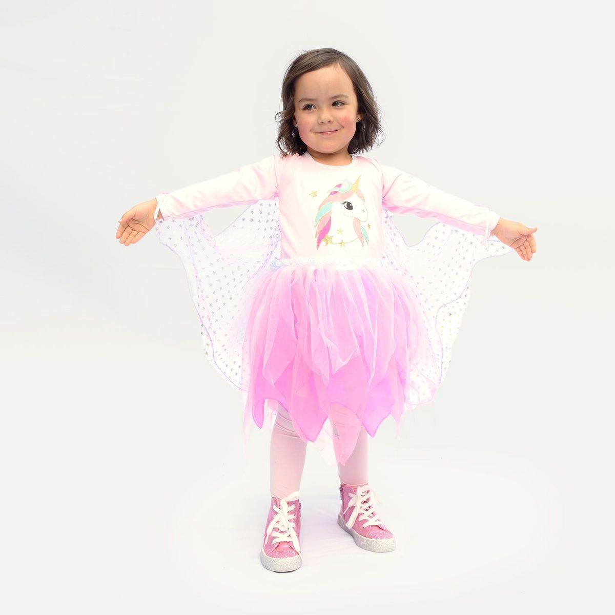 YAMP - Disfraz de unicornio capa y tutú para niña Yamp