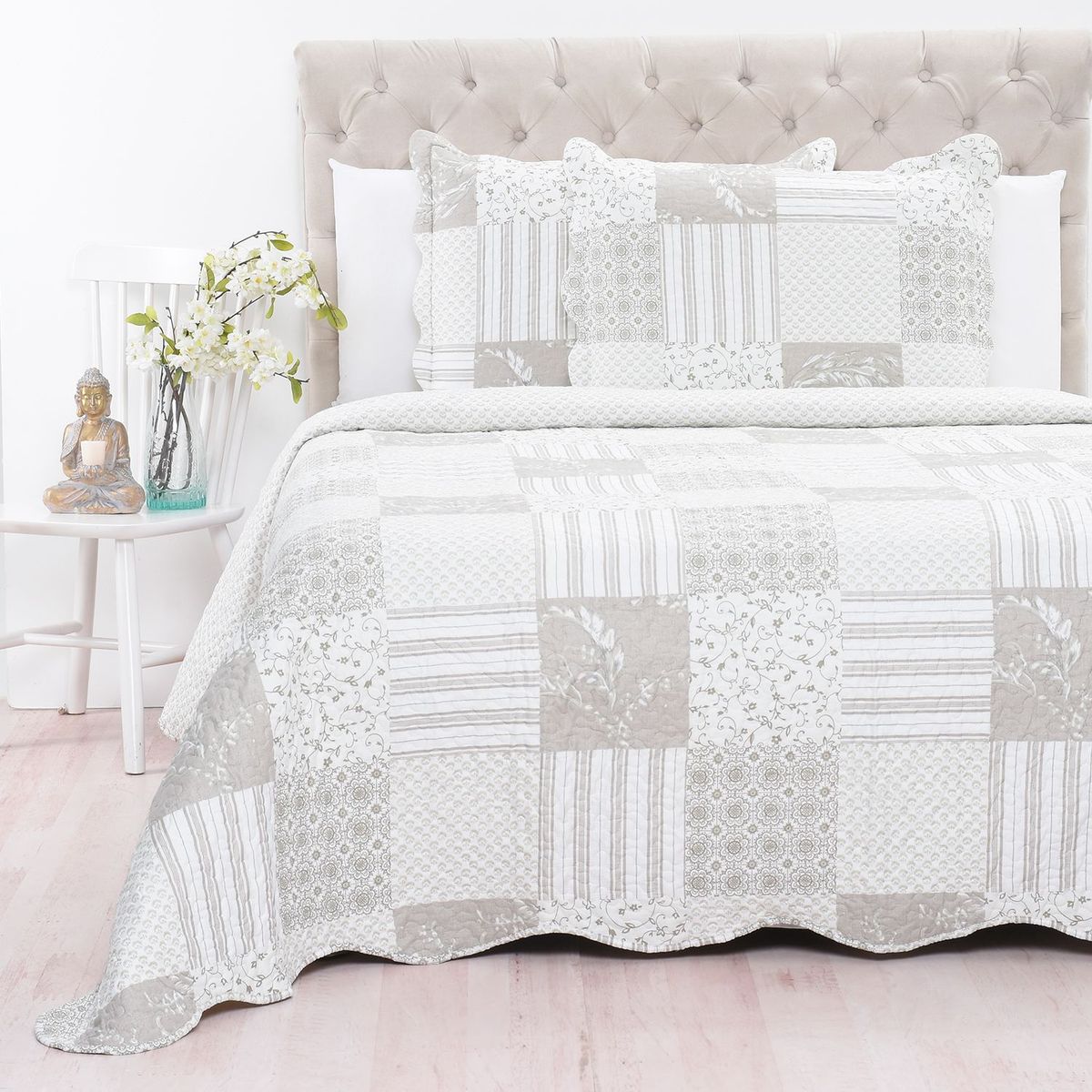 ROBERTA ALLEN - Cubrelecho Estampado de Poliéster 65 GSM Patch Roberta Allen