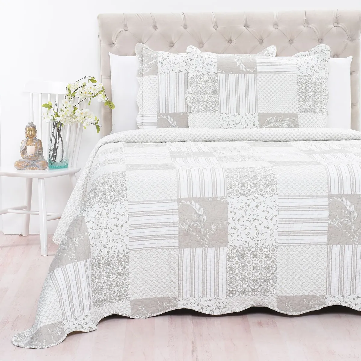 ROBERTA ALLEN - Cubrelecho Estampado de Poliéster 65 GSM Patch Roberta Allen