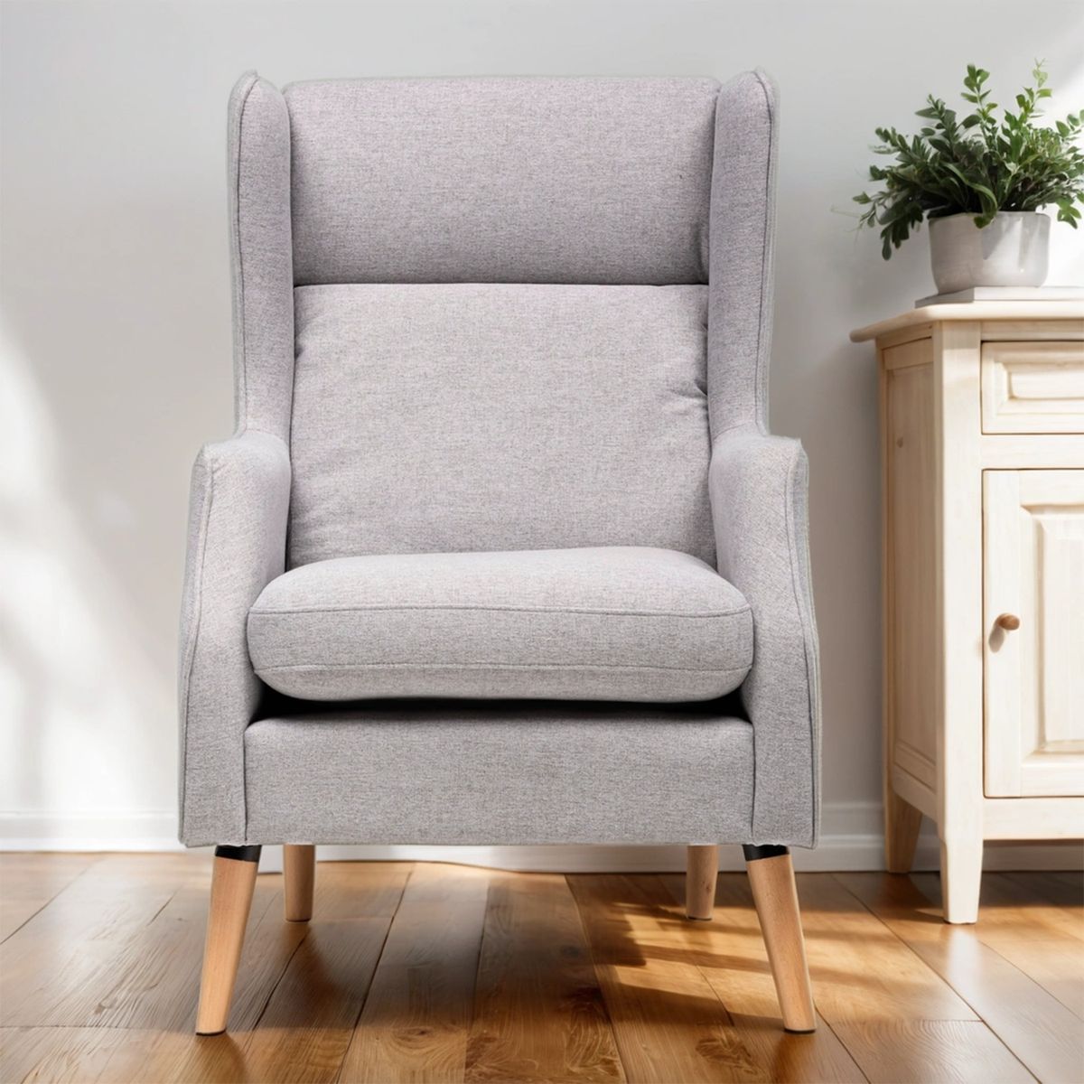 MICA - Poltrona Moderna Tela Dover 104 x 92 x 68 cm Mica - Mueble - 0% Interés a 3, 6 o 12 Cuotas Pagando con tu CMR Banco Falabella